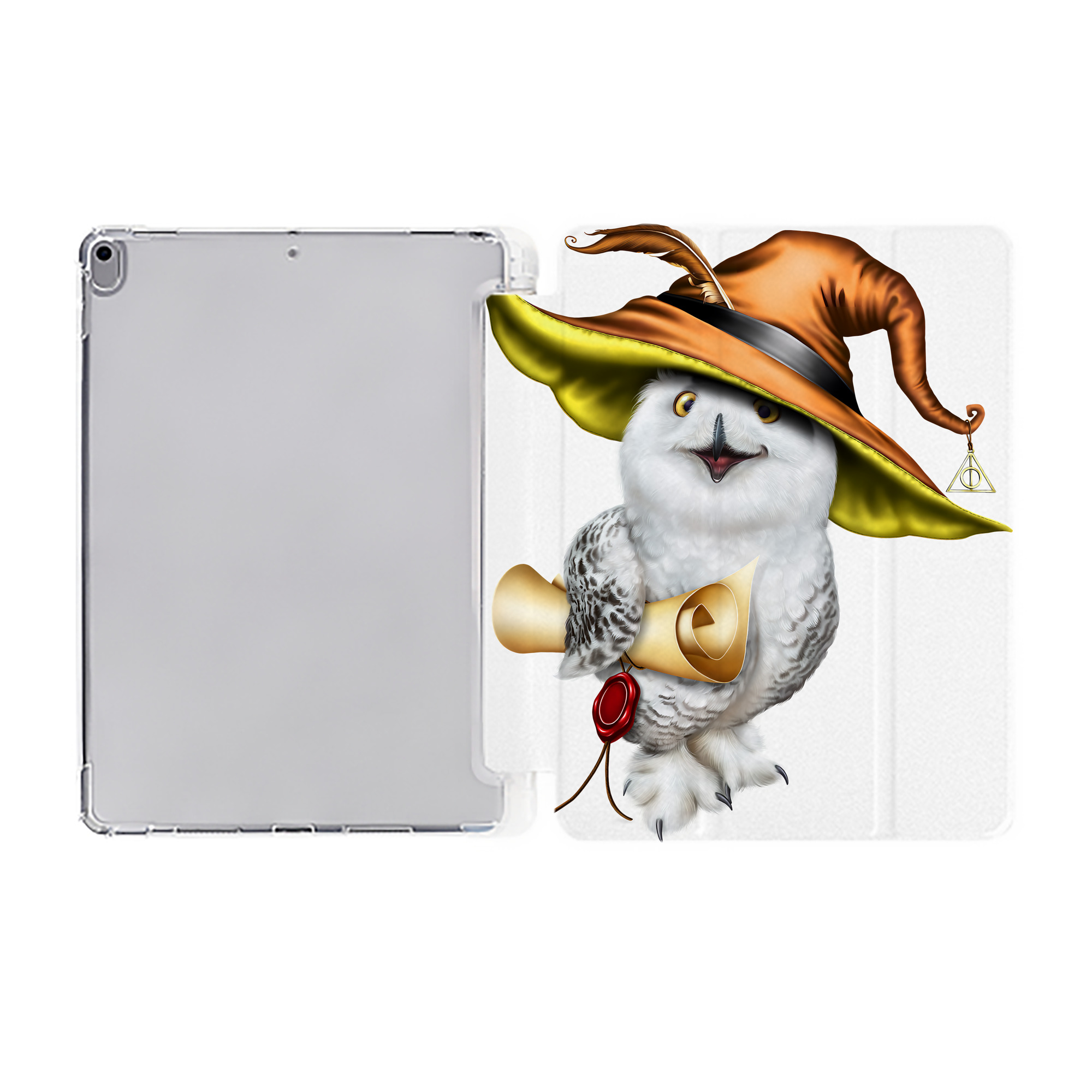 （画像用） Harry Potter ハリー・ポッターシリーズ IPad ケース ペン収納付き 三つ折りスタンド PUレザー×シリコン 対応機種9.5/10.5/10.9インチ